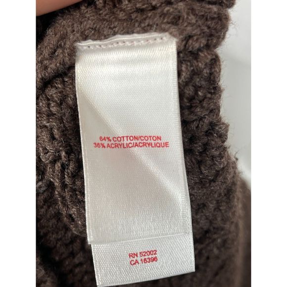 TapeMeasure Anthropology Brown 3D Textured Knit Sweater – Size L, Cozy & Unique - Picture 7 of 7